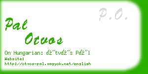 pal otvos business card